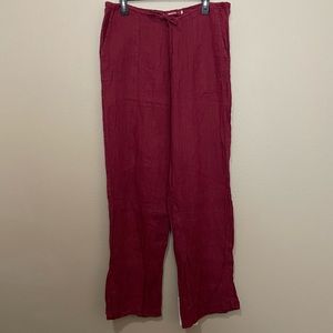 ✨VINTAGE✨ Red Linen Pants